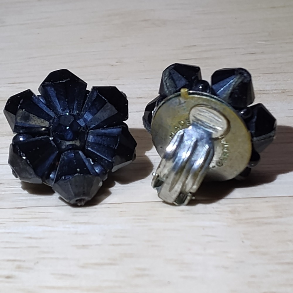Vintage clip on earrings made in west germany